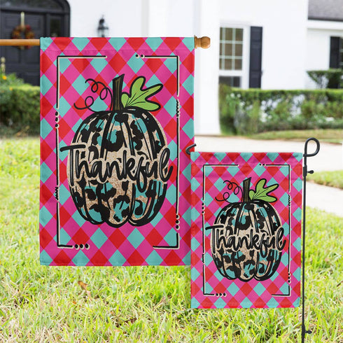 Flags - Fall Thankful Leopard